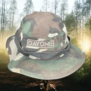 Propper Boonie Hat Sz 7 1/4 US Military Bucket Day One Desert Camo Chin Strap
